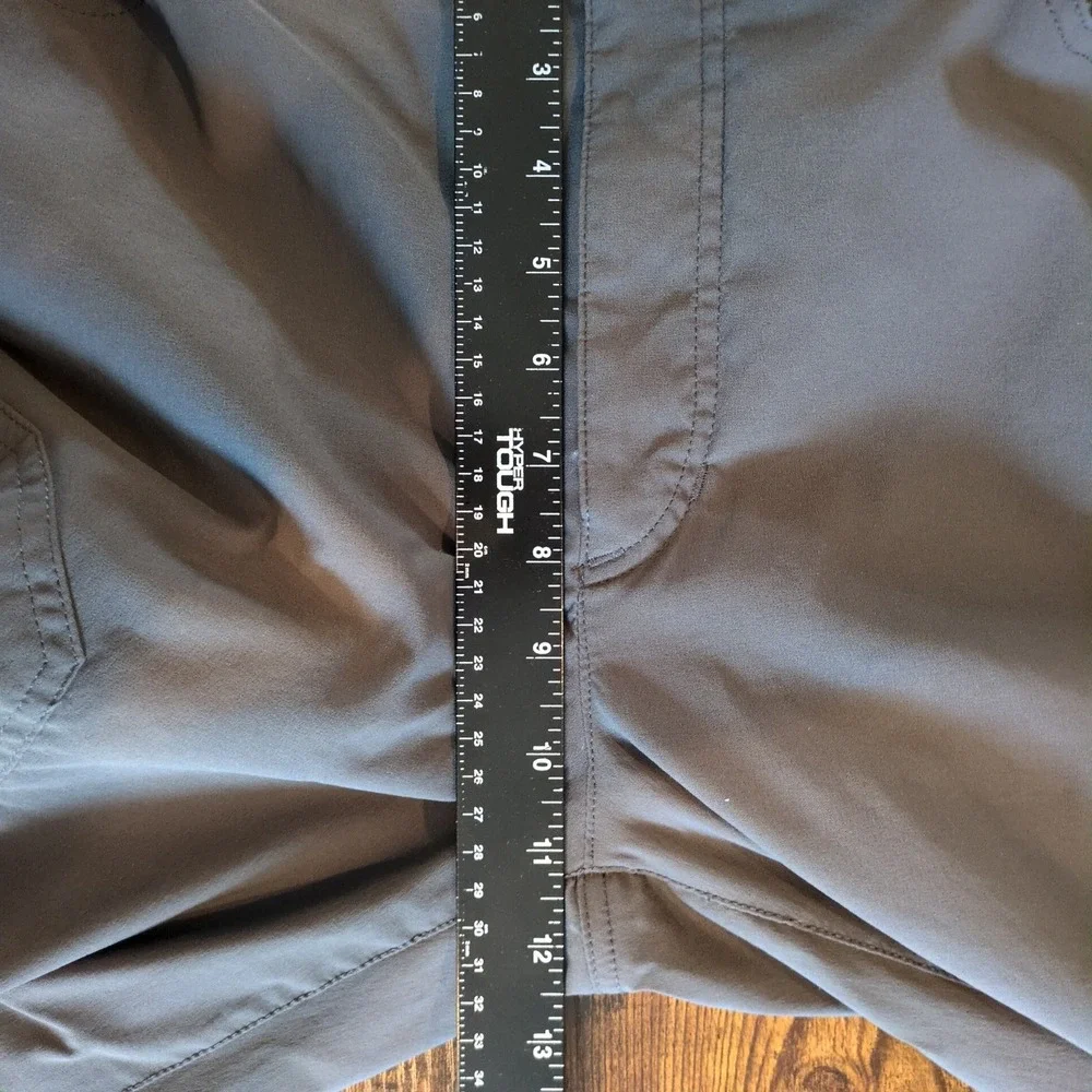 Eddie Bauer Mens Fleece Lined Tech Pants Gray 38x32 Insulated Hiking Outdoor